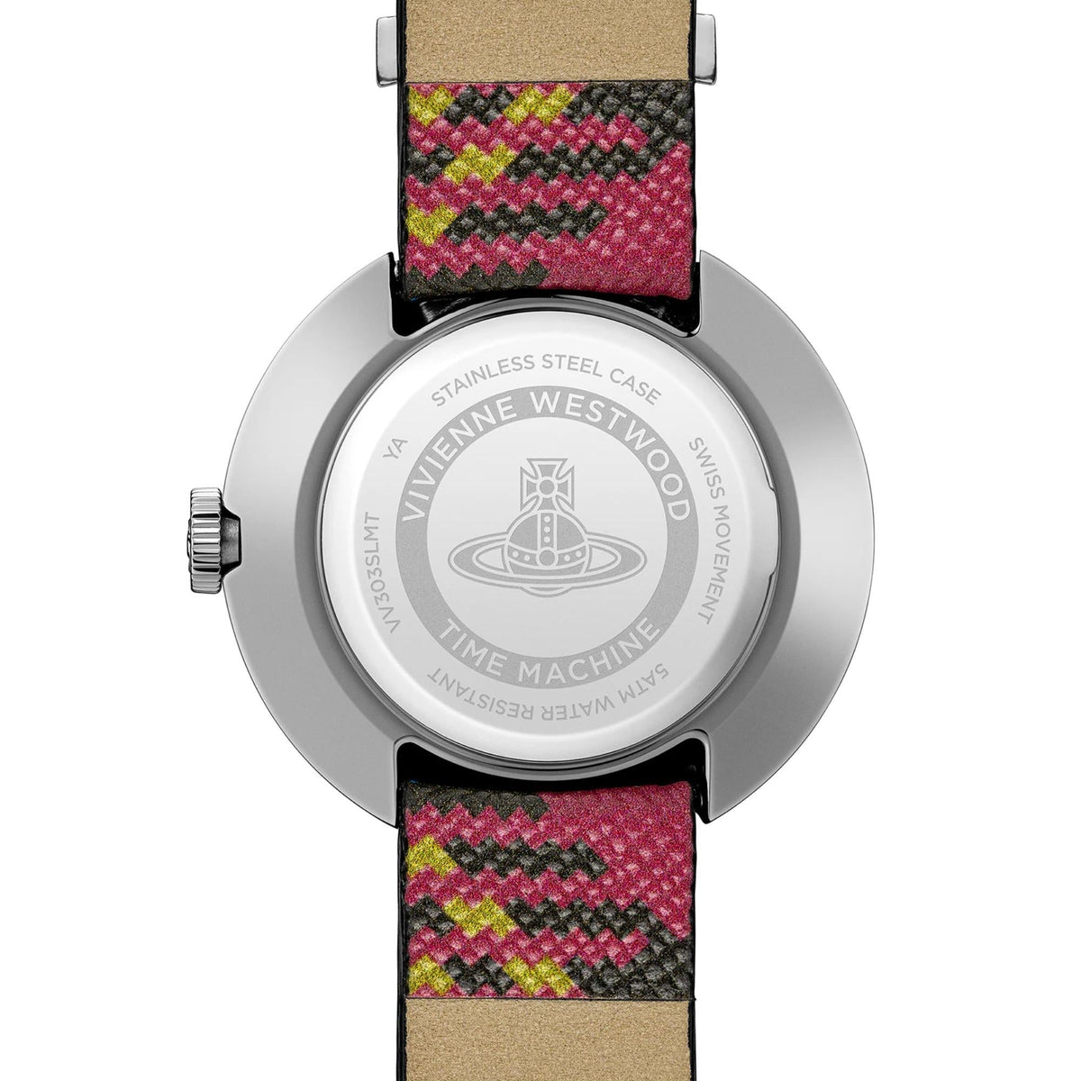 Vivienne Westwood Rebel 30mm Silver Dial Leather Ladies Quartz Watch VV303SLMT