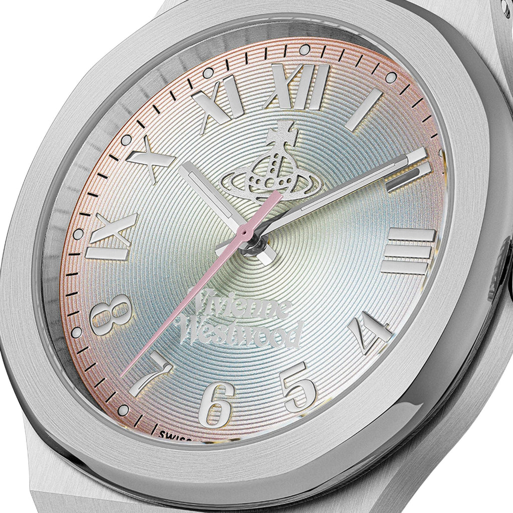 Vivienne Westwood Merton 39mm Multi-Colour Dial Steel Ladies Quartz Watch VV318MTSL